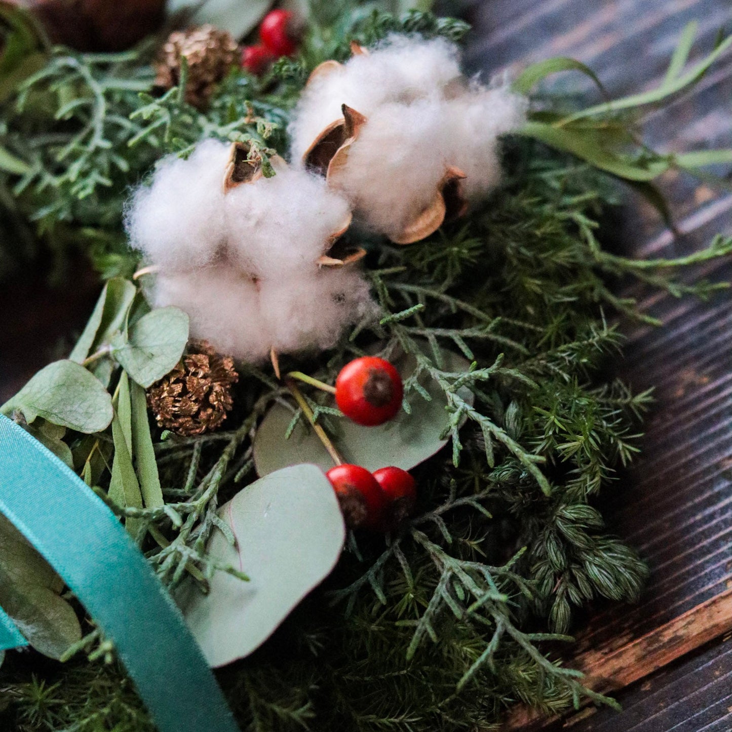 クリスマス コットンリース