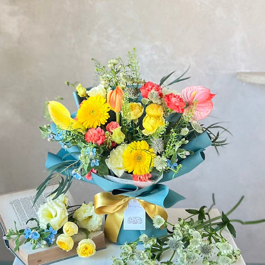 ひだまりの立つ花束