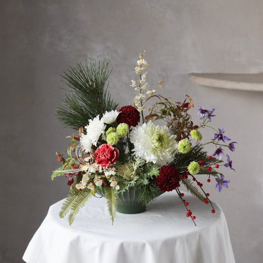 迎春アレンジメント　ｰ紅-