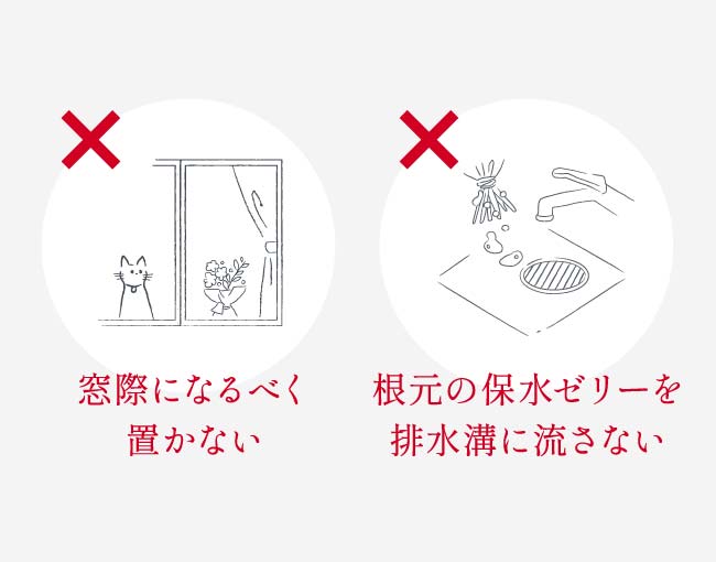赤バラの立つ花束