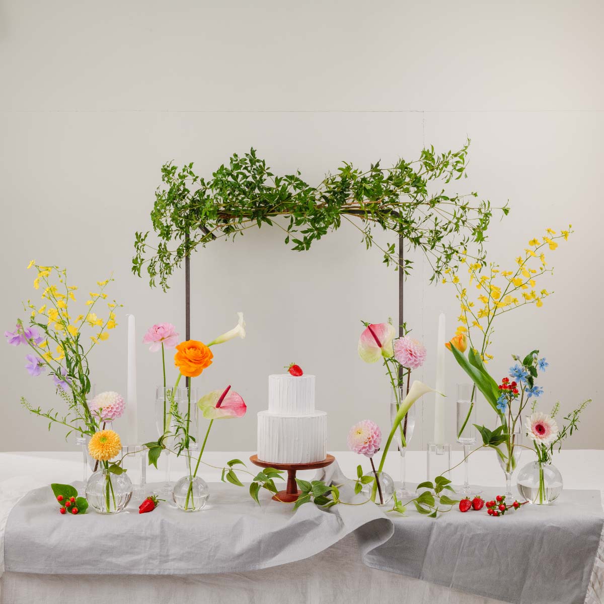 【レンタル品】アートフラワースワッグ【オプション】